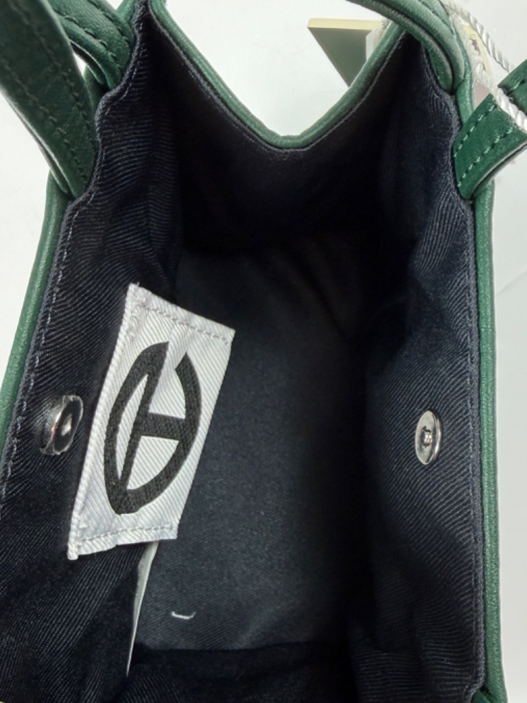 Telfar Green Mini Crossbody Shopper Bag Cross-Body Strap & Original Dust Bag — image 5 of 8